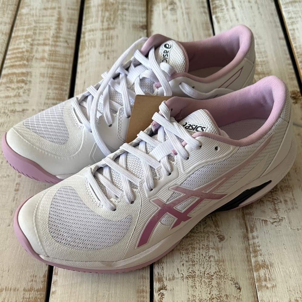 ASICS Solution Swift FF 2 Womens Sneaker Size 8.5 White/Ube New NWT